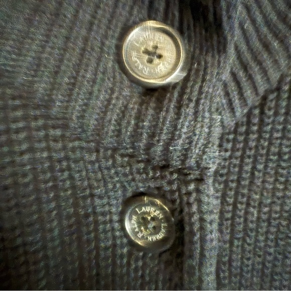 RALPH LAUREN CHUNKY STRIPED SWEATER CARDIGAN DUSTER COAT MEDIUM - Picture 4 of 8